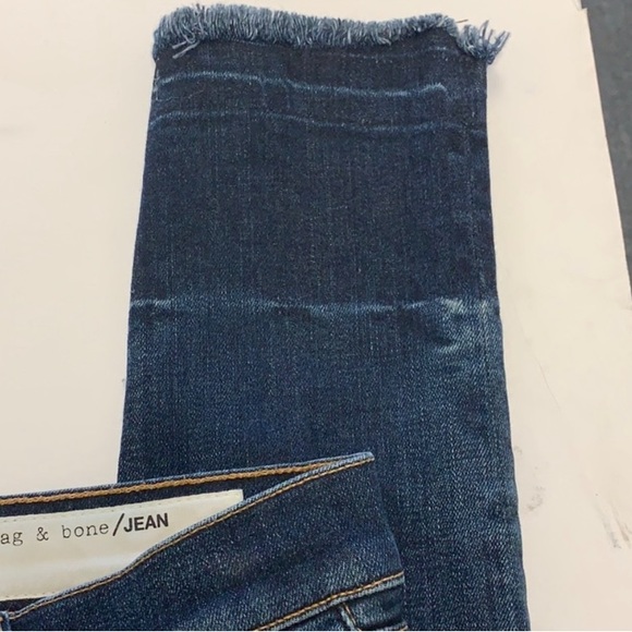 30-50%OFF BUNDLES! NWOT RAG&BONE HIGH-RISE SKINNY RAW HEM JEANS SIZE 32 - Picture 2 of 16